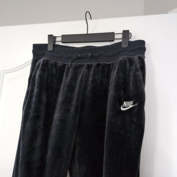 Nike Urban Streetwear Tapered Velvet Velour Retro Y2K Style Joggers M - Picture 4 of 8